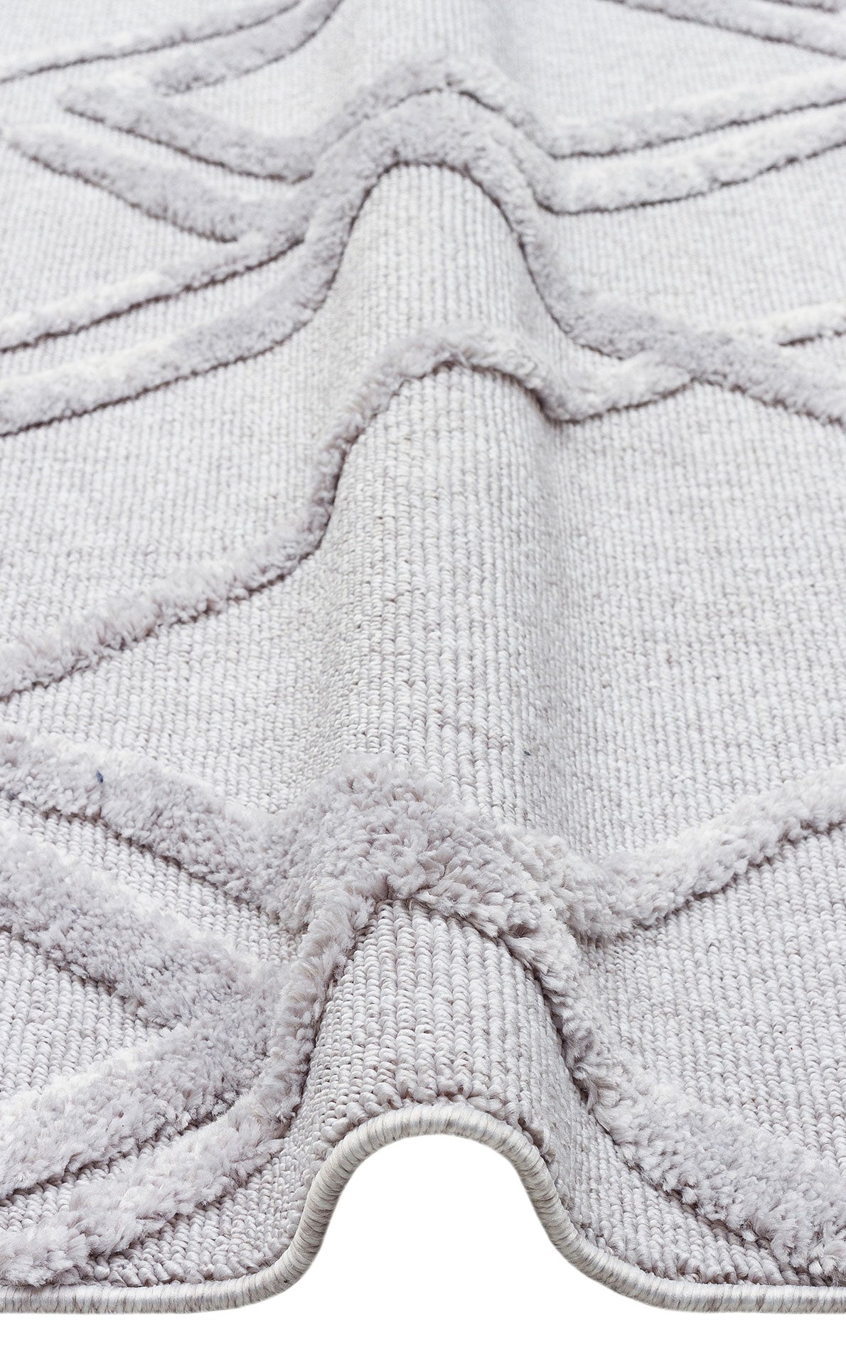 Scandinavian Geometric Rug – Grey Area Rug | Modern No Pile Carpet, Soft Textured