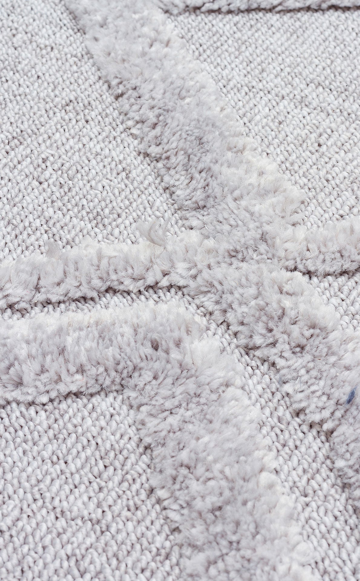 Scandinavian Geometric Rug – Grey Area Rug | Modern No Pile Carpet, Soft Textured