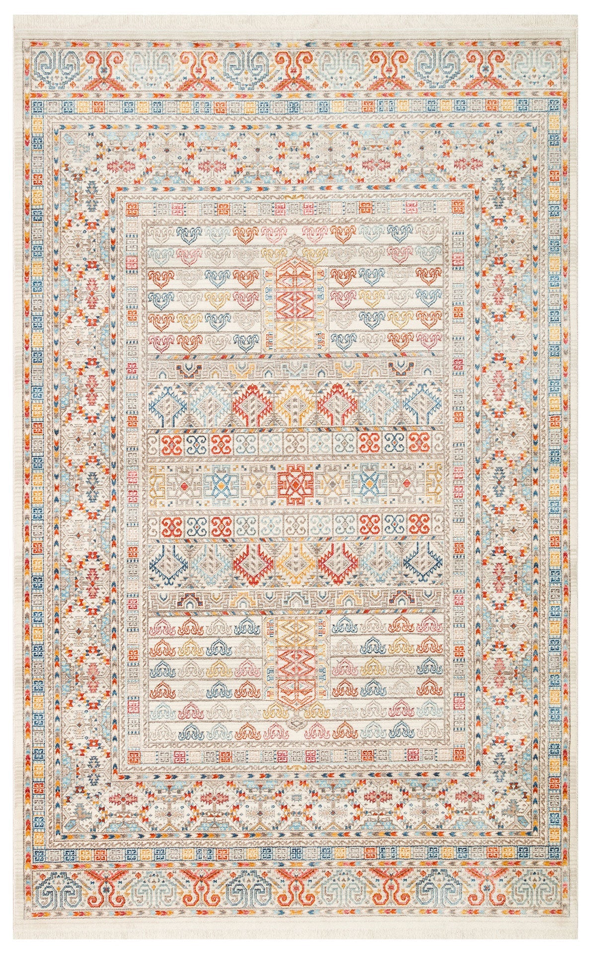 Machine Made Area Rug - Ethnic & Modern Classic Patterned Flatweave Rug by Eko