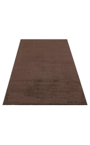 Modern Machine Made Rug – Brown Flatweave Area Rug With Anti Slip Backing