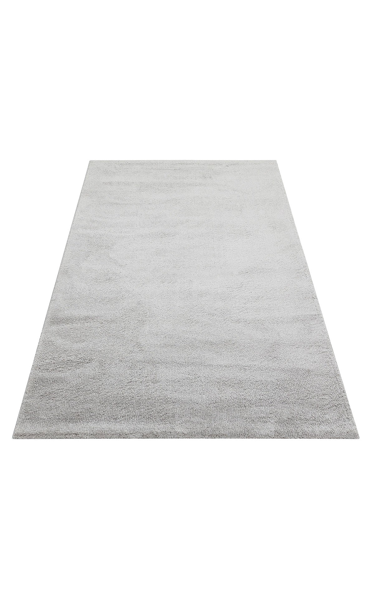 Modern Grey Area Rug - Machine Made Rug, Soft Textured Flatweave Carpet
