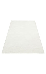 Modern Machine Made Rug | White Area Rug - Soft Textured Dust Free Carpet