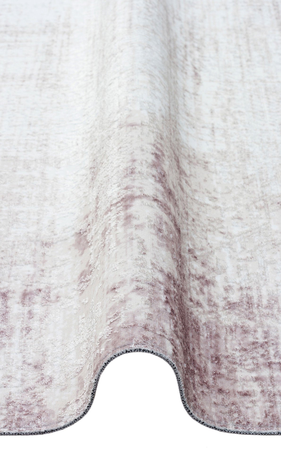 Modern Non Slip Rug – Pink Textured Area Floor Rug With Non Slip Base Mat