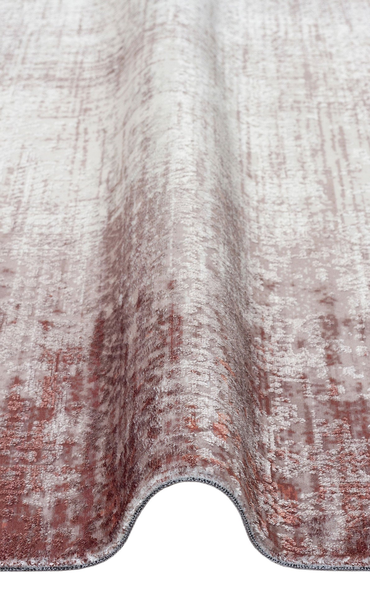 Modern Non Slip Rug – Orange Textured Area Floor Mat With Non Skid Backing