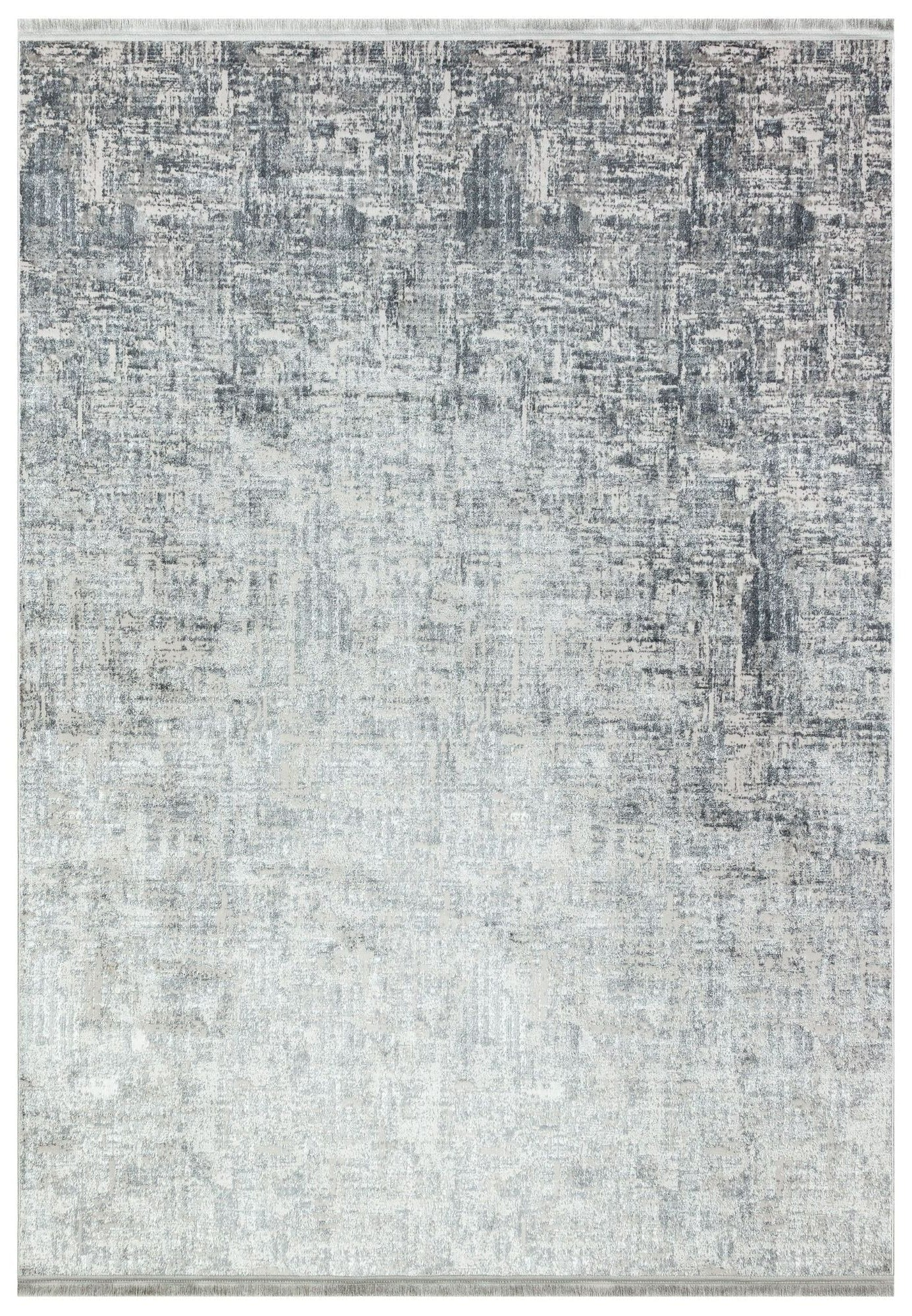 Vintage Area Rug – Machine Made Grey Cotton Wool Blend Washable Anti Slip Carpet