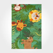 Kids Digital Print Rug - Washable Non Slip Polyester Chenille Carpet For Playroom
