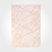Cream Striped Area Rug – Durable Machine Made Rug With Acrylic Yarn & Cotton Weft