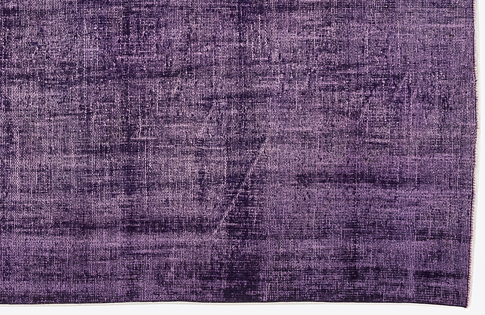 Atina Purple Vintage Wool Handmade Area Rug 4'11" x 9'3"