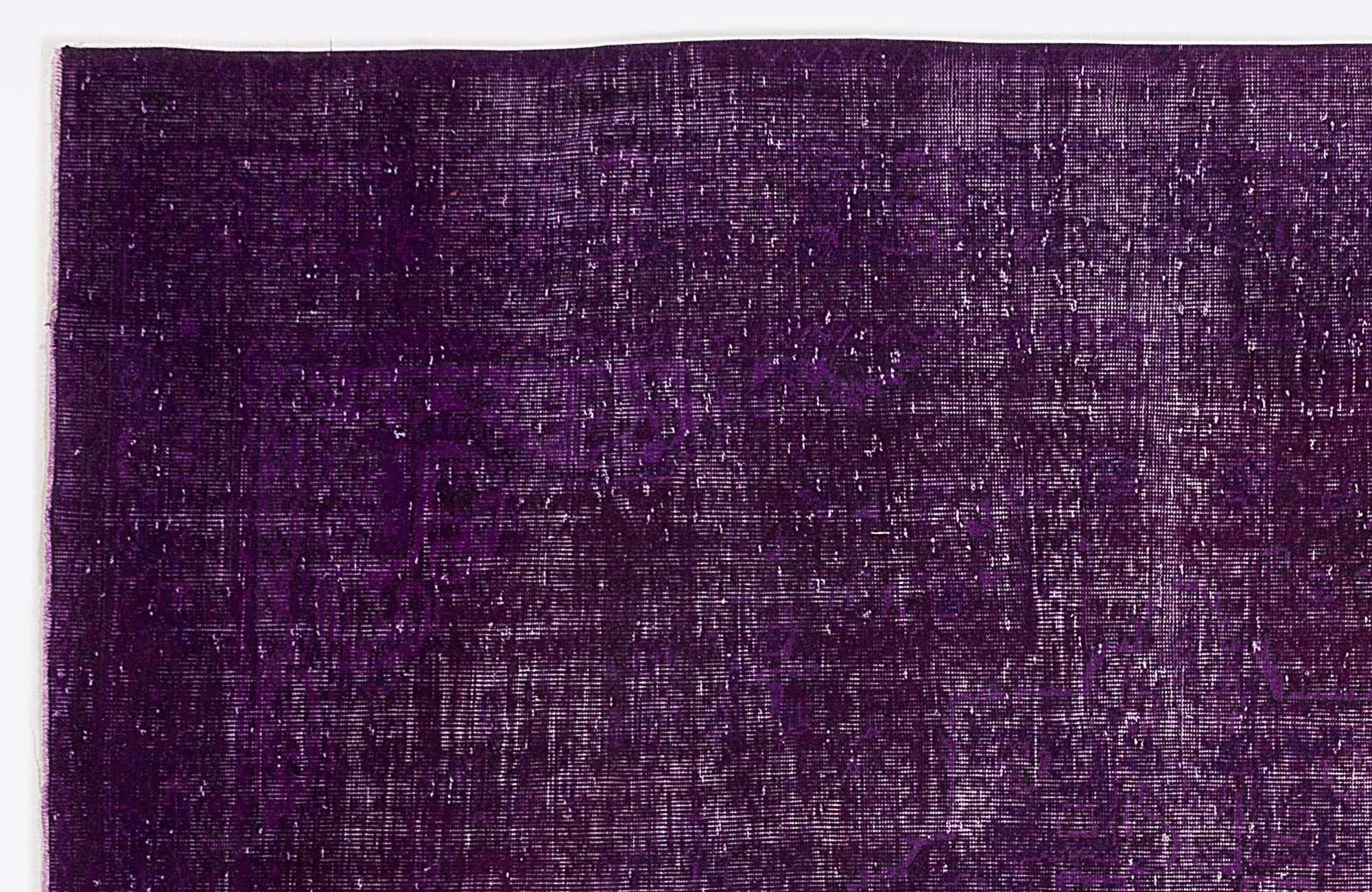 Atina Purple Vintage Wool Handmade Area Rug 6'9" x 9'9"