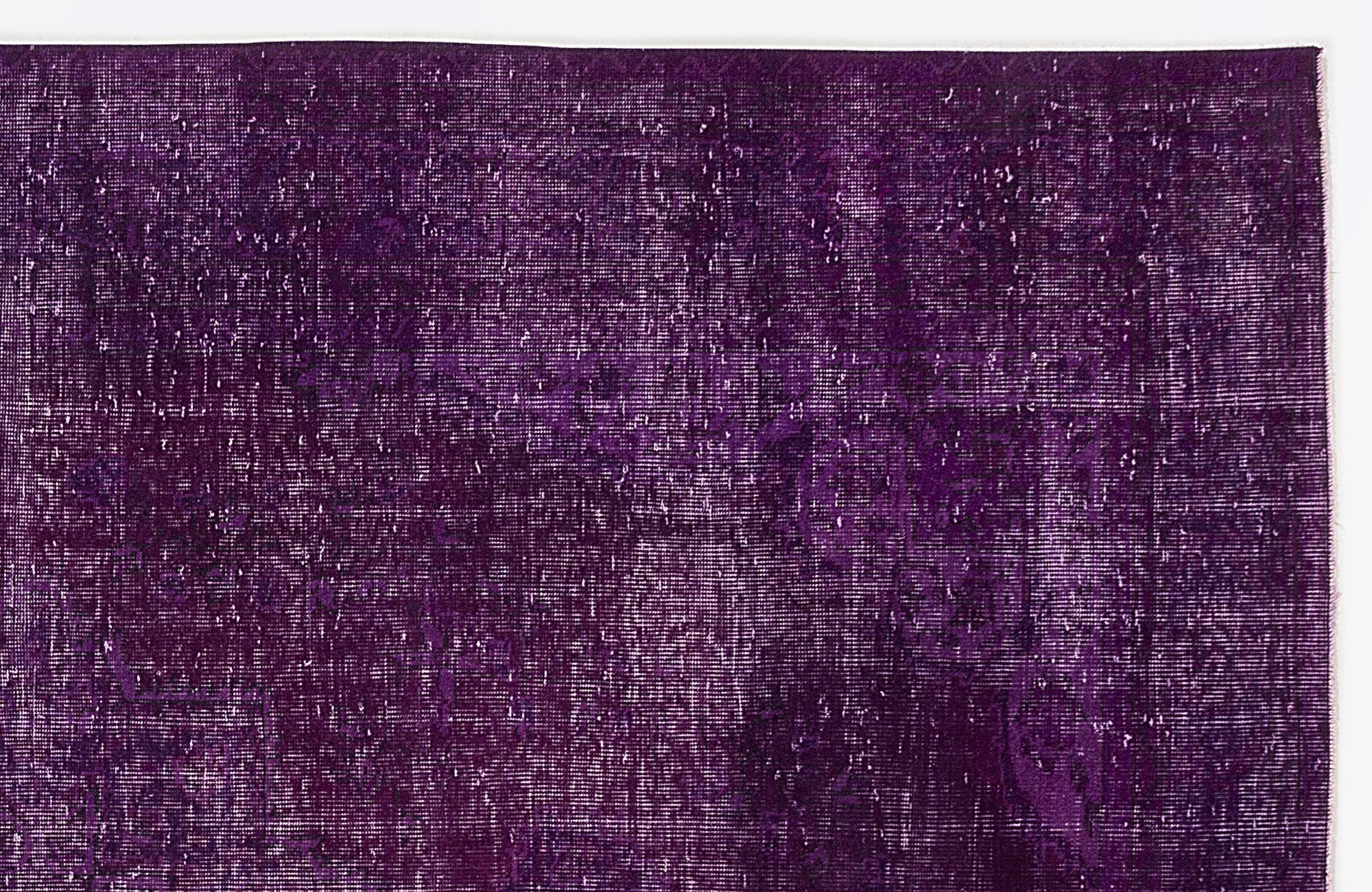 Atina Purple Vintage Wool Handmade Area Rug 6'9" x 9'9"