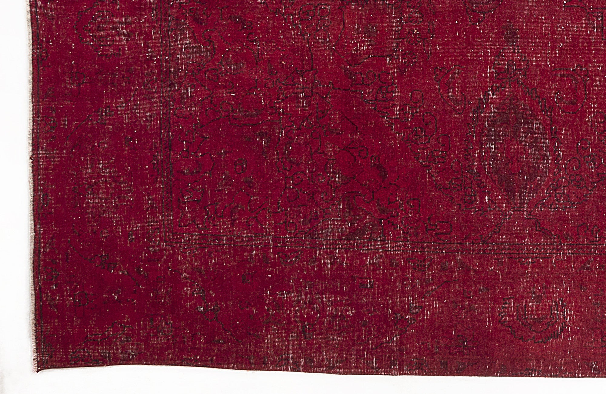 Epir Red Vintage Wool Handmade Area Rug 9'5" x 12'8"