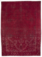 Epir Red Vintage Wool Handmade Area Rug 9'5" x 12'8"