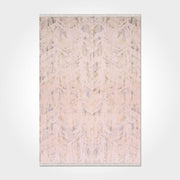 Cream Beige Area Rug – Machine Made Striped Rug with 11mm Pile Height