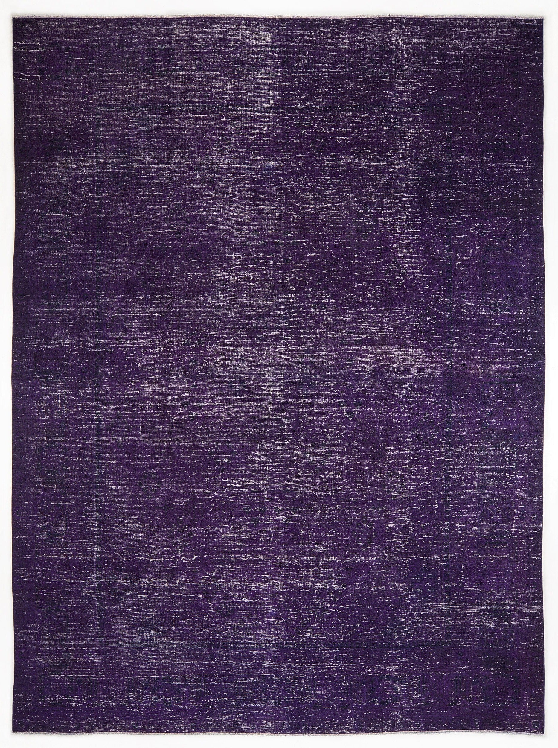 Epir Purple Vintage Wool Handmade Area Rug 9'10" x 13'2"