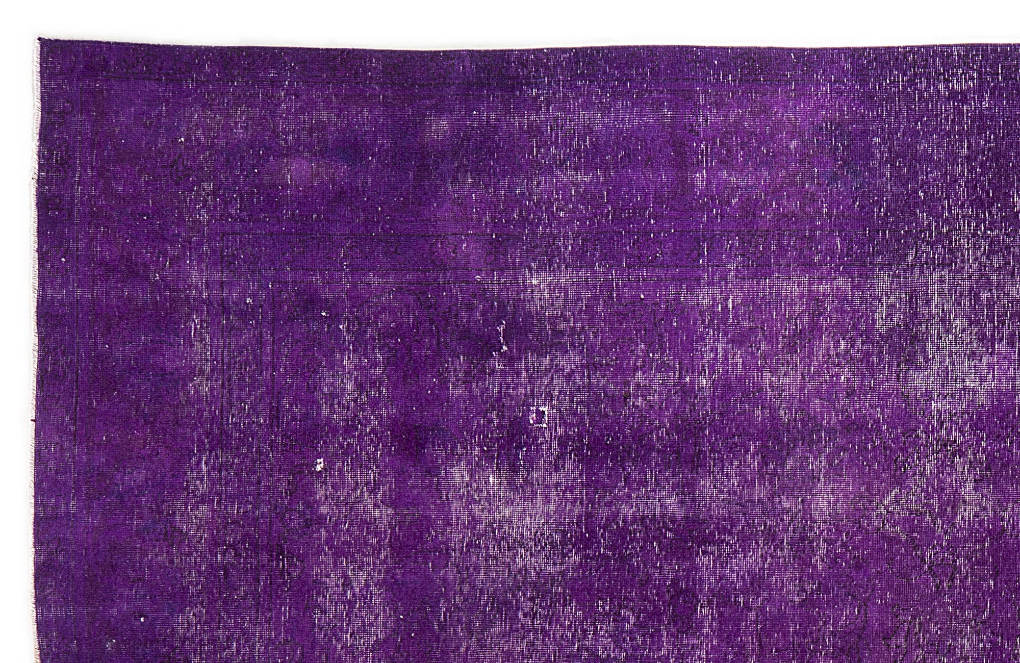 Epir Purple Vintage Wool Handmade Area Rug 9'8" x 11'0"