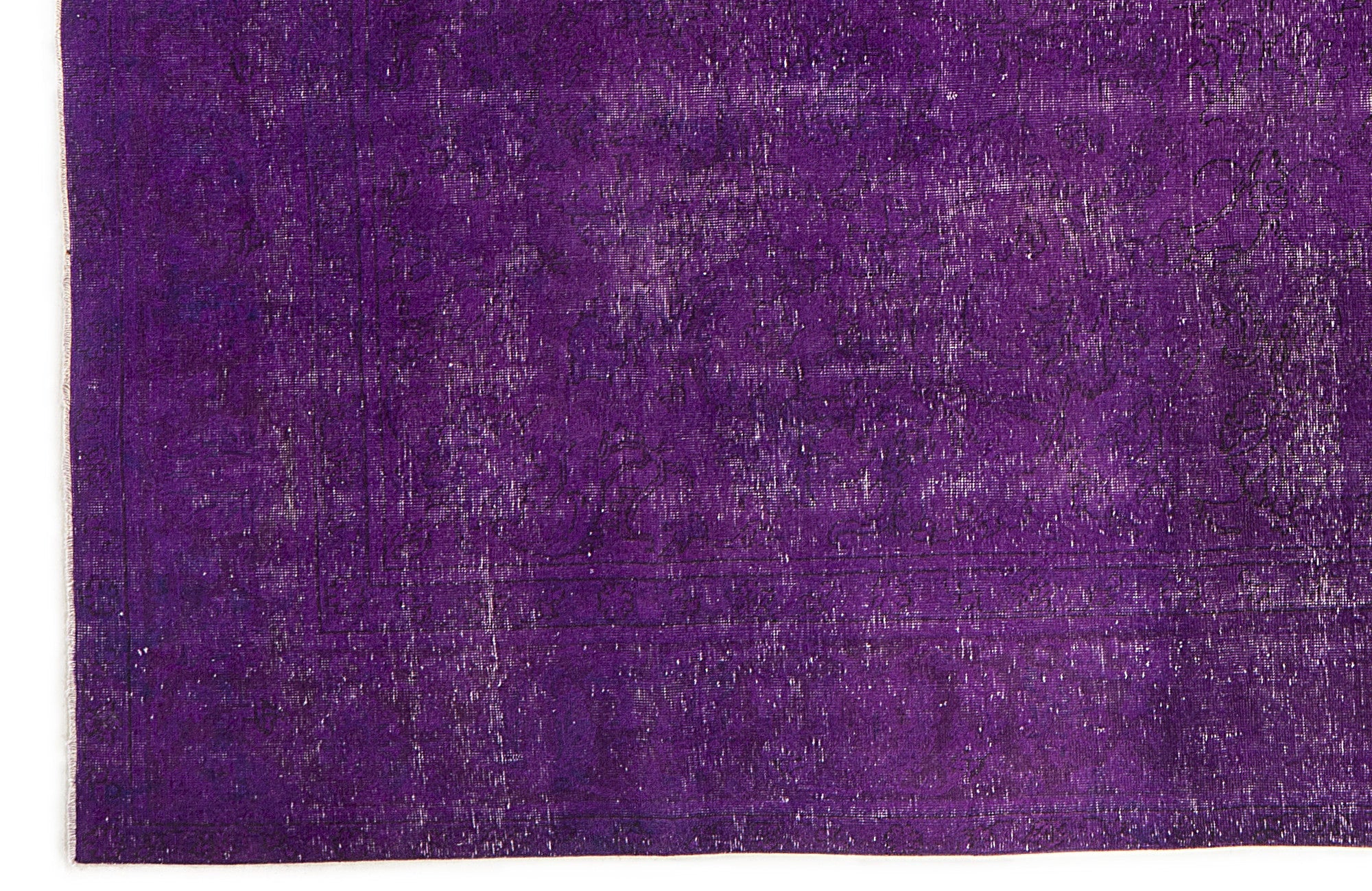 Epir Purple Vintage Wool Handmade Area Rug 9'8" x 11'0"