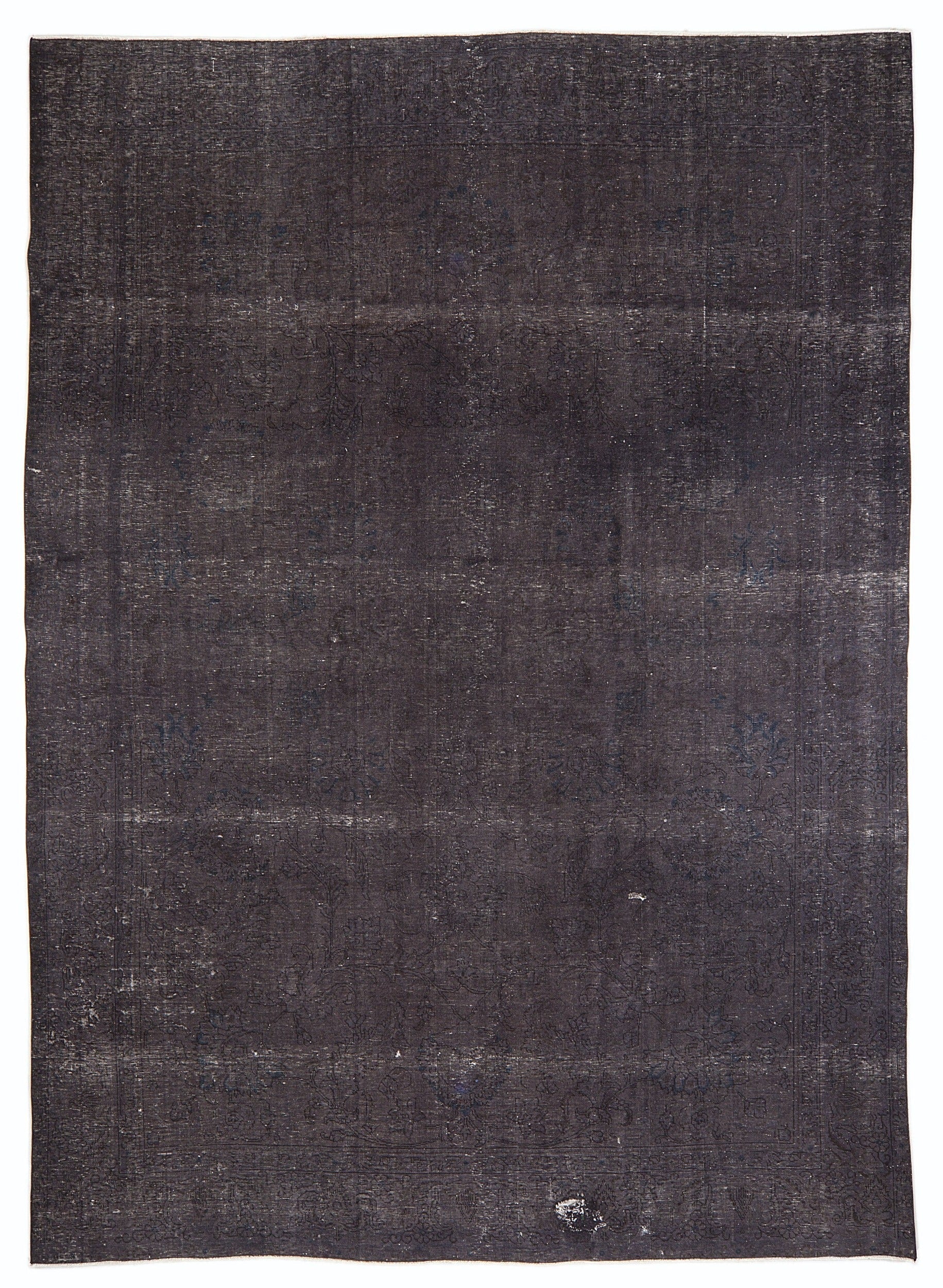 Epir Grey Vintage Wool Handmade Area Rug 8'8" x 12'3"