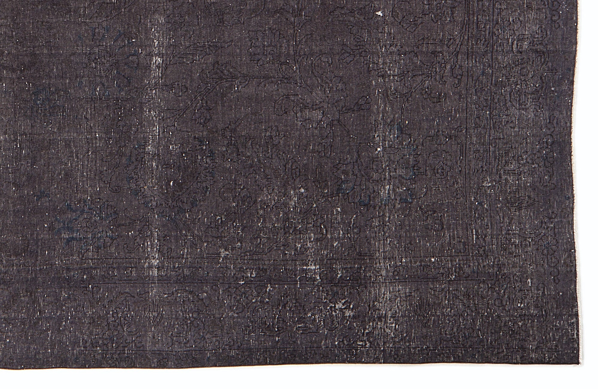 Epir Grey Vintage Wool Handmade Area Rug 8'8" x 12'3"