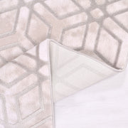 Cream Geometric Area Rug – Machine Made Rug With 650000 Stitch Density & 12mm Pile Height