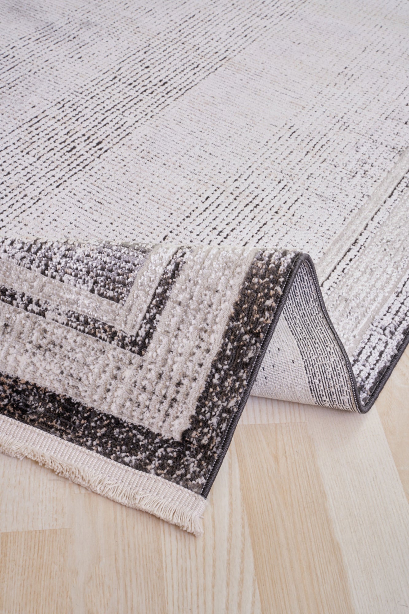 Modern Area Rug – Brown Machine Made Rug for Living Room & Kitchen Floor