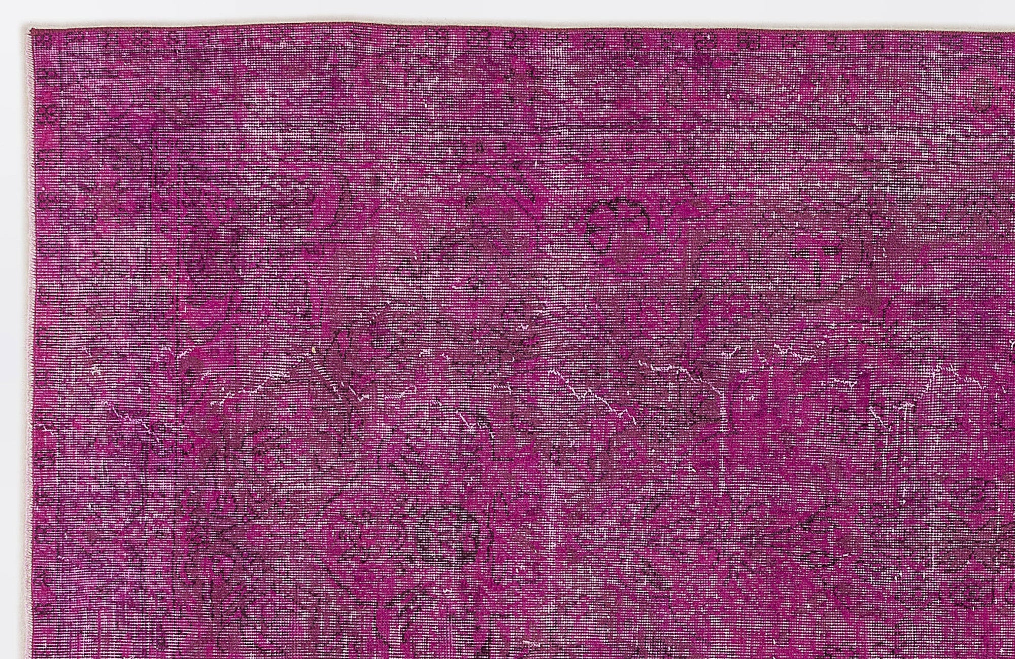 Atina Pink Vintage Wool Handmade Area Rug 5'2" x 9'10"