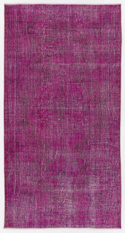 Atina Pink Vintage Wool Handmade Area Rug 5'2" x 9'10"