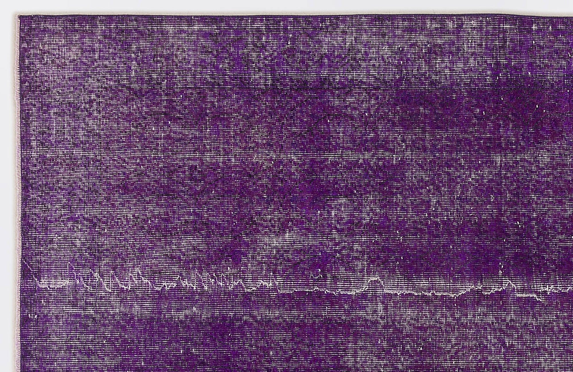 Atina Purple Vintage Wool Handmade Area Rug 5'6" x 8'10"