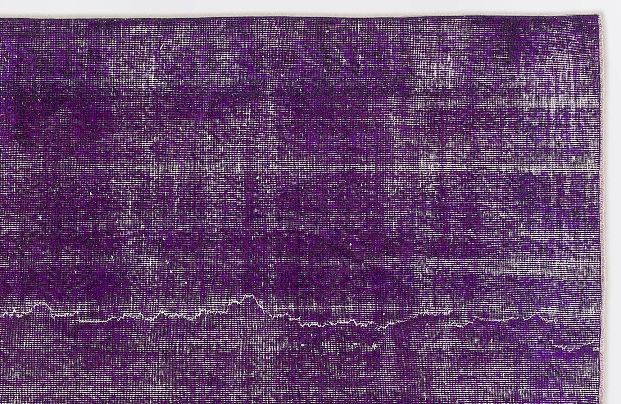 Atina Purple Vintage Wool Handmade Area Rug 5'6" x 8'10"
