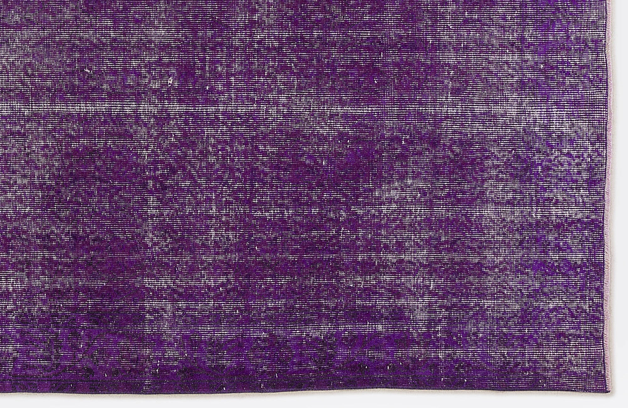 Atina Purple Vintage Wool Handmade Area Rug 5'6" x 8'10"