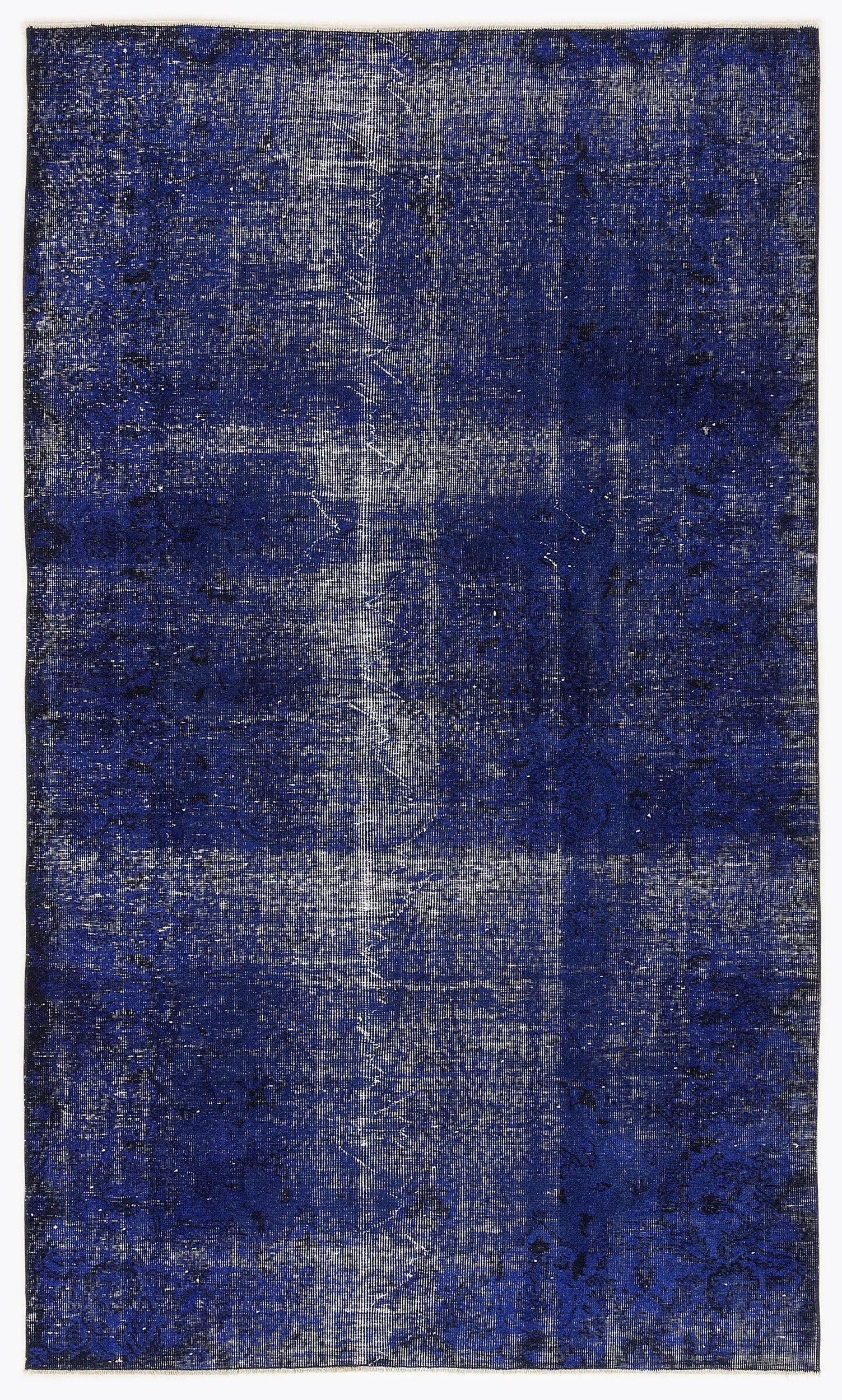Atina Purple Vintage Wool Handmade Area Rug 5'1" x 8'6"