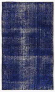 Atina Purple Vintage Wool Handmade Area Rug 5'1" x 8'6"
