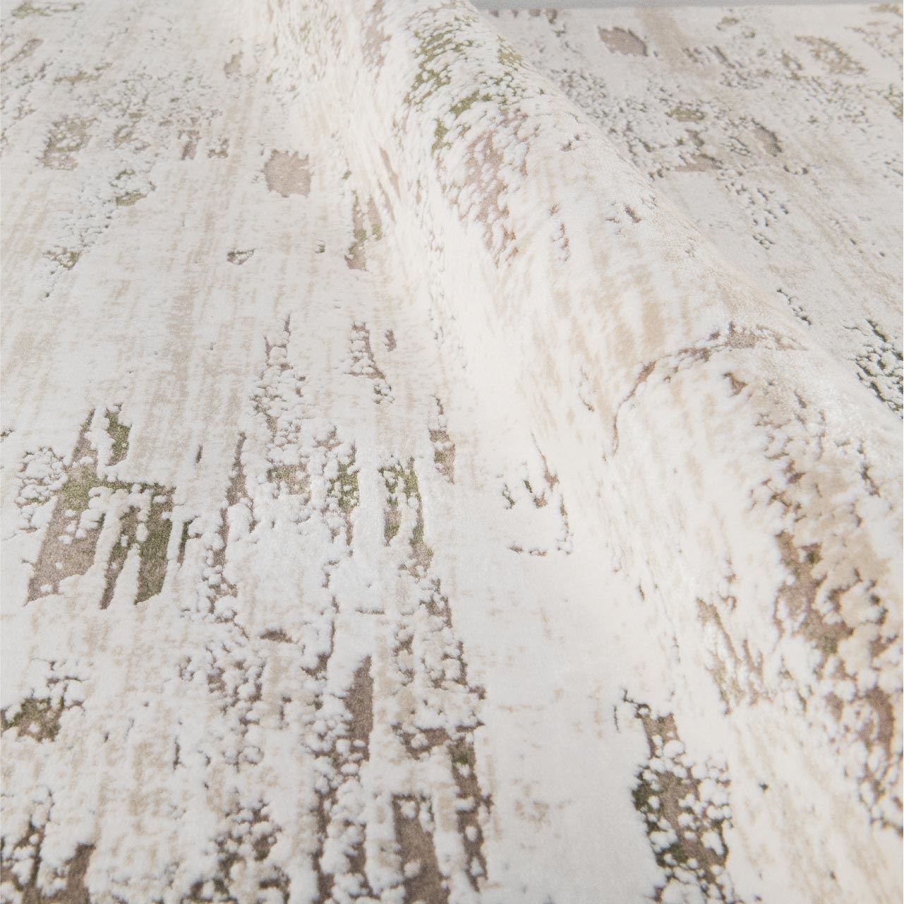 Modern Area Rug | Contemporary Style Rug, Machine Woven Carpet, Cream Color