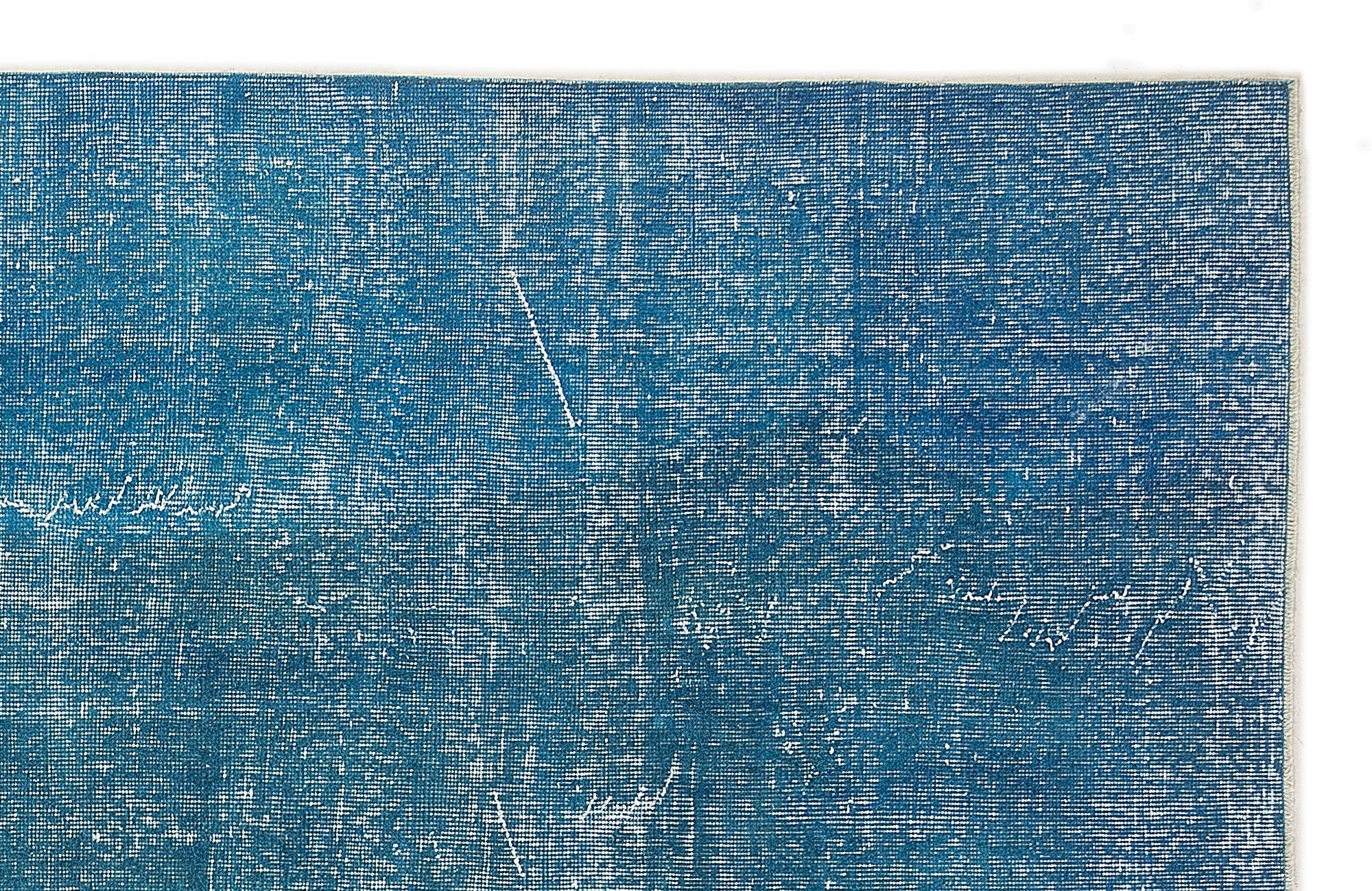 Atina Turquoise Vintage Wool Handmade Area Rug 6'11" x 9'10"