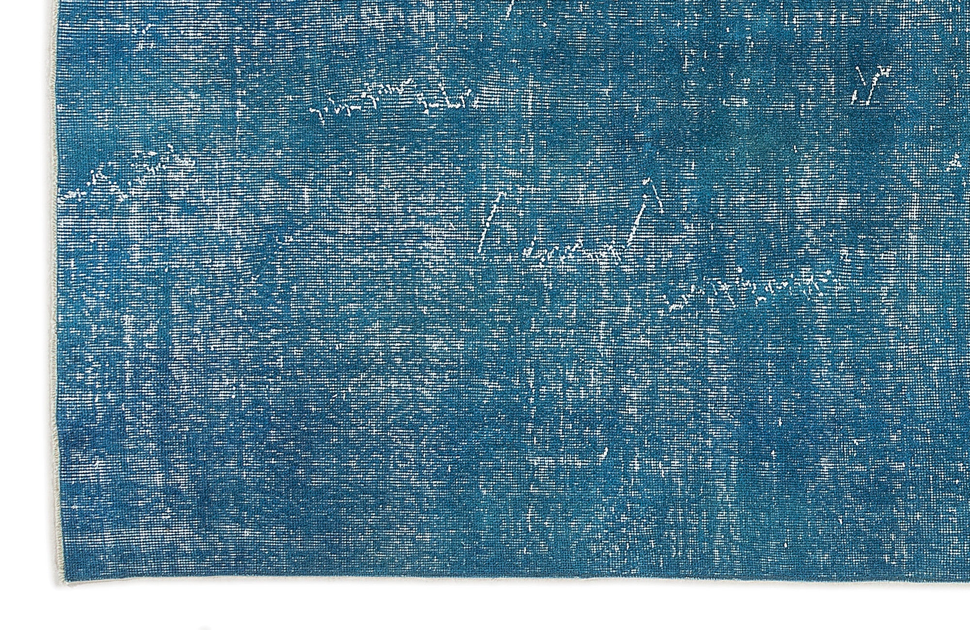Atina Turquoise Vintage Wool Handmade Area Rug 6'11" x 9'10"