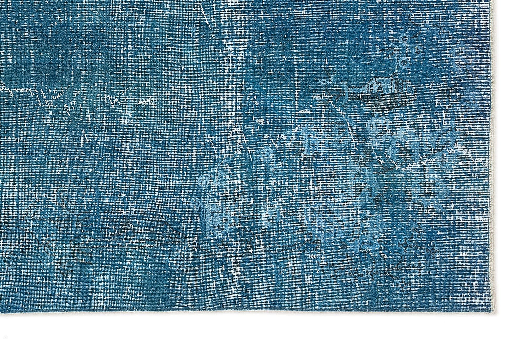 Atina Turquoise Vintage Wool Handmade Area Rug 6'11" x 9'10"