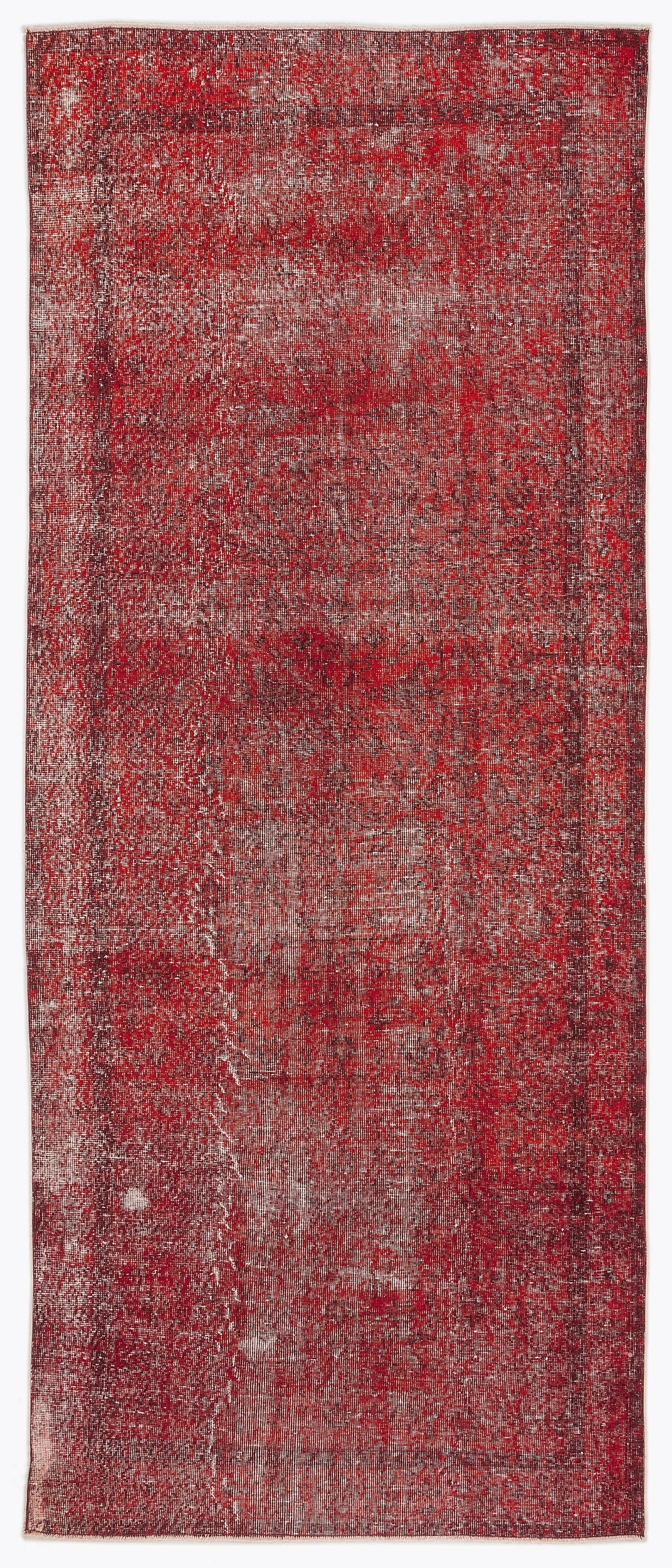 Atina Red Vintage Wool Handmade Area Rug 4'7" x 11'3"