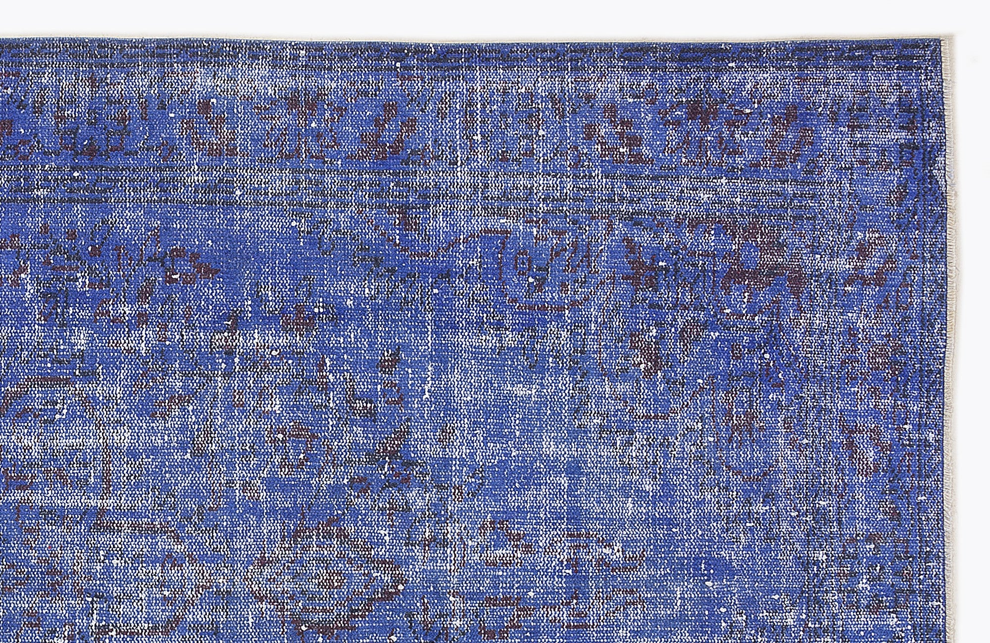 Atina Purple Vintage Wool Handmade Area Rug 5'1" x 8'11"