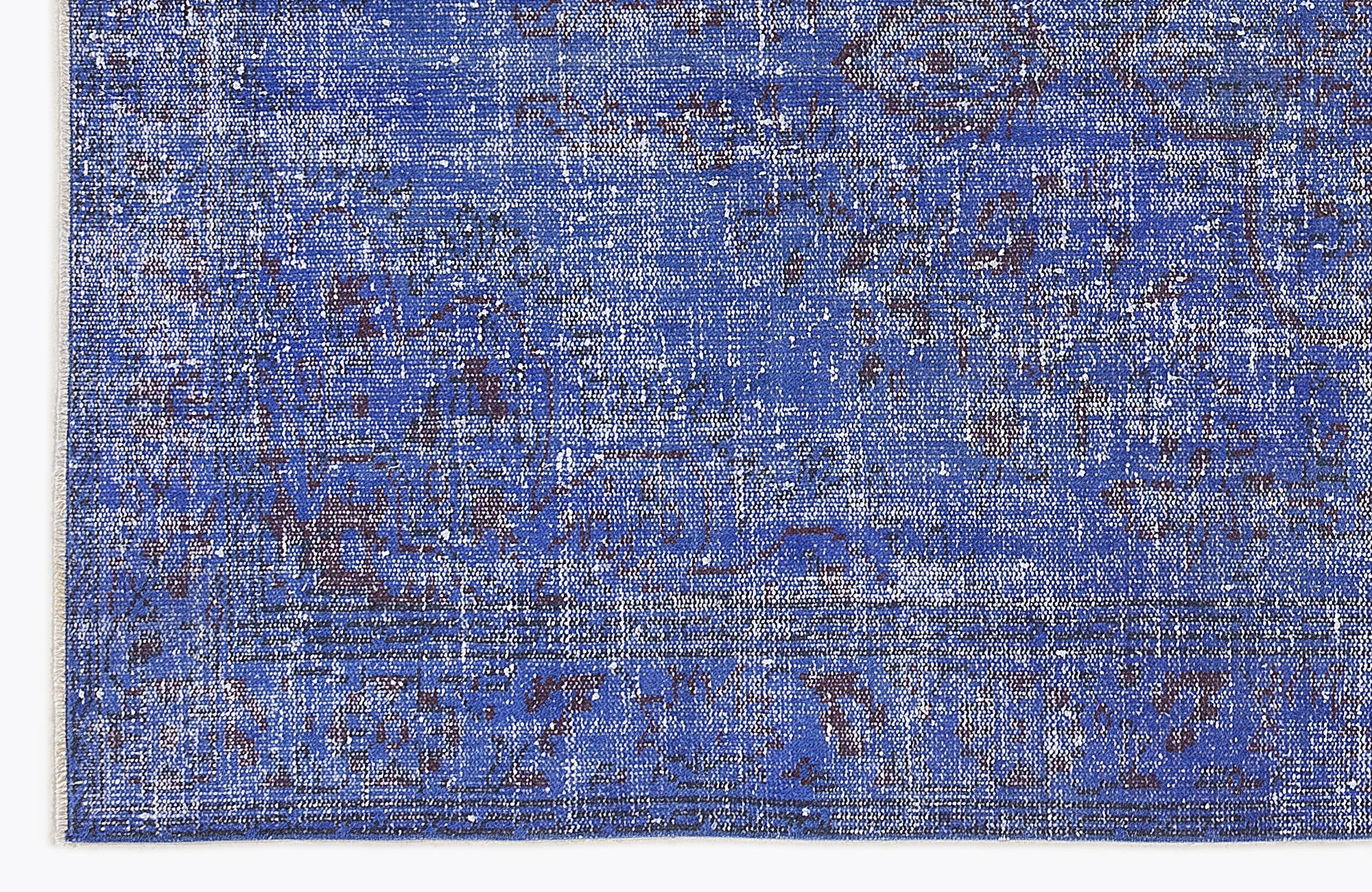 Atina Purple Vintage Wool Handmade Area Rug 5'1" x 8'11"