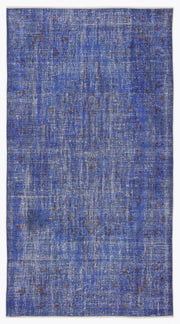Atina Purple Vintage Wool Handmade Area Rug 5'1" x 8'11"