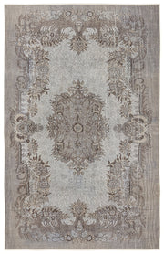 Atina Blue Vintage Wool Handmade Area Rug 5'11" x 9'5"
