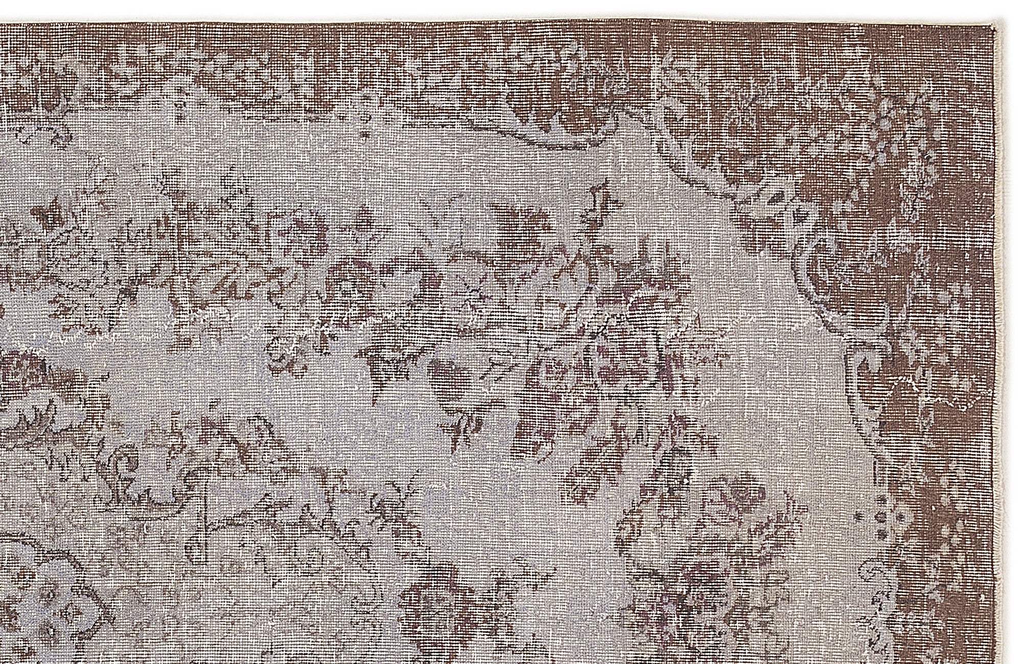 Atina Blue Vintage Wool Handmade Area Rug 5'5" x 9'4"