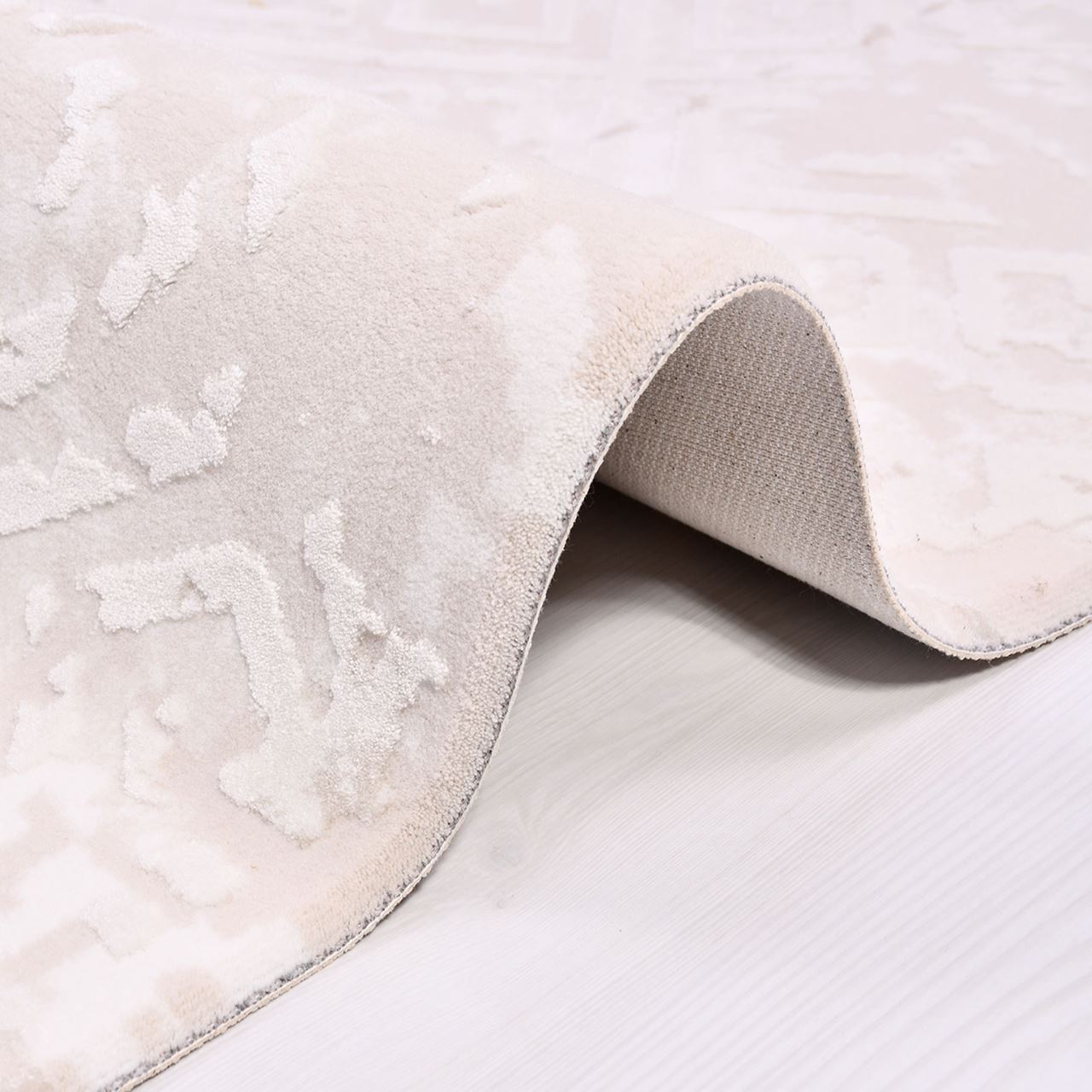 Geometric Area Rug – Washable Decorative Rug with Cotton Weft Carpet Backing