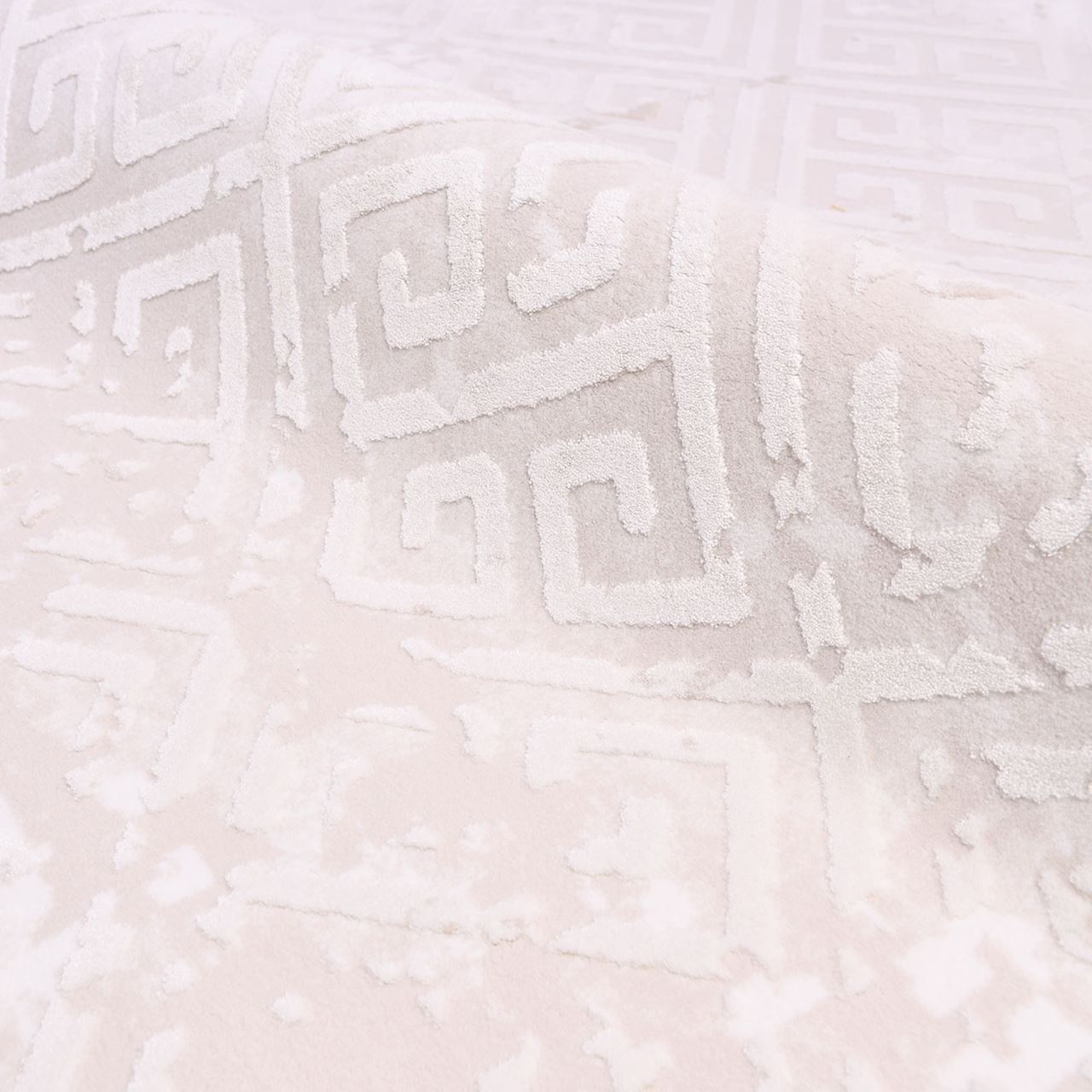 Geometric Area Rug – Washable Decorative Rug with Cotton Weft Carpet Backing