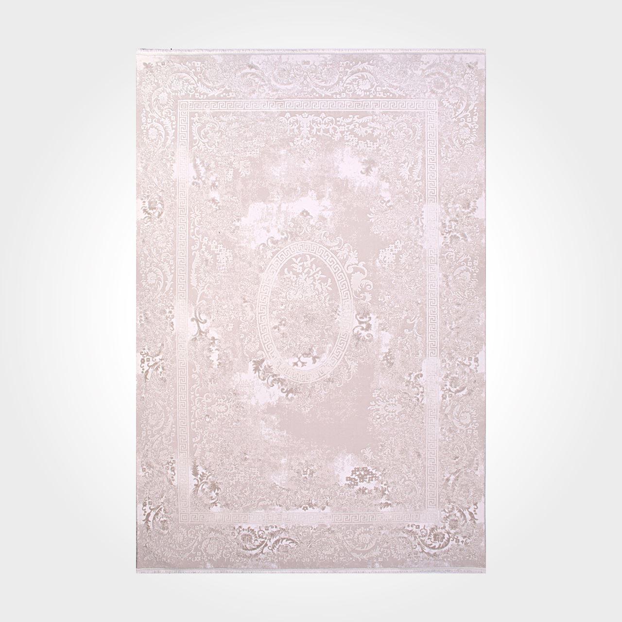 Classic Area Rug – Machine Made Cream Rug with Laser Cut Edge & 11mm Pile Height