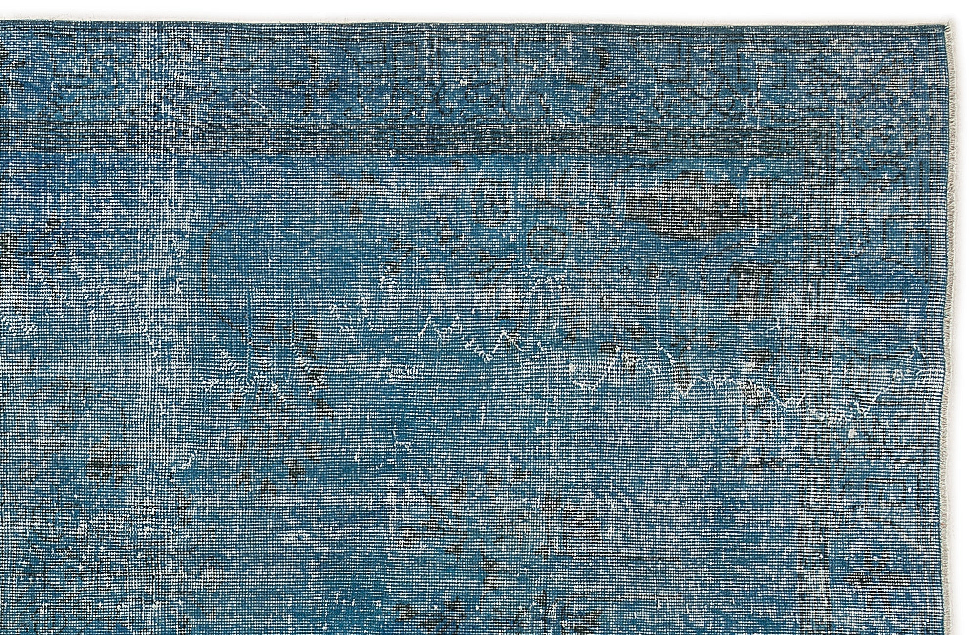 Atina Turquoise Vintage Wool Handmade Area Rug 5'3" x 9'1"