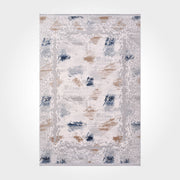 Modern Grey Area Rug – Machine Made Rug with Soft Pile & Durable Floor Covering