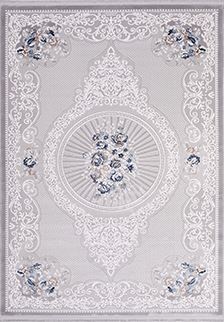 Classic Area Rug – Grey Machine Made Rug with 11 mm Pile Height & Antislip Backing