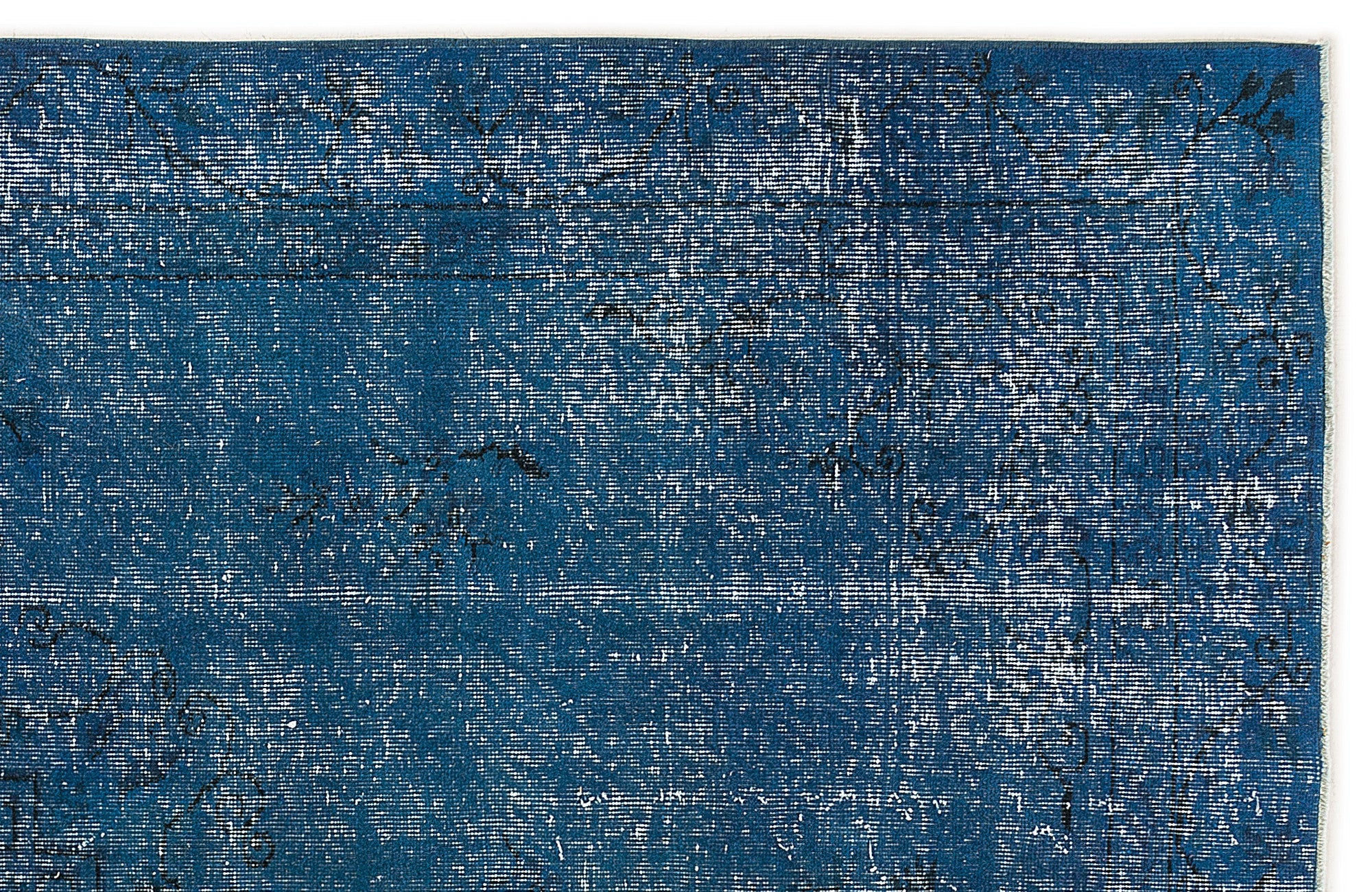 Atina Turquoise Vintage Wool Handmade Area Rug 6'0" x 9'0"