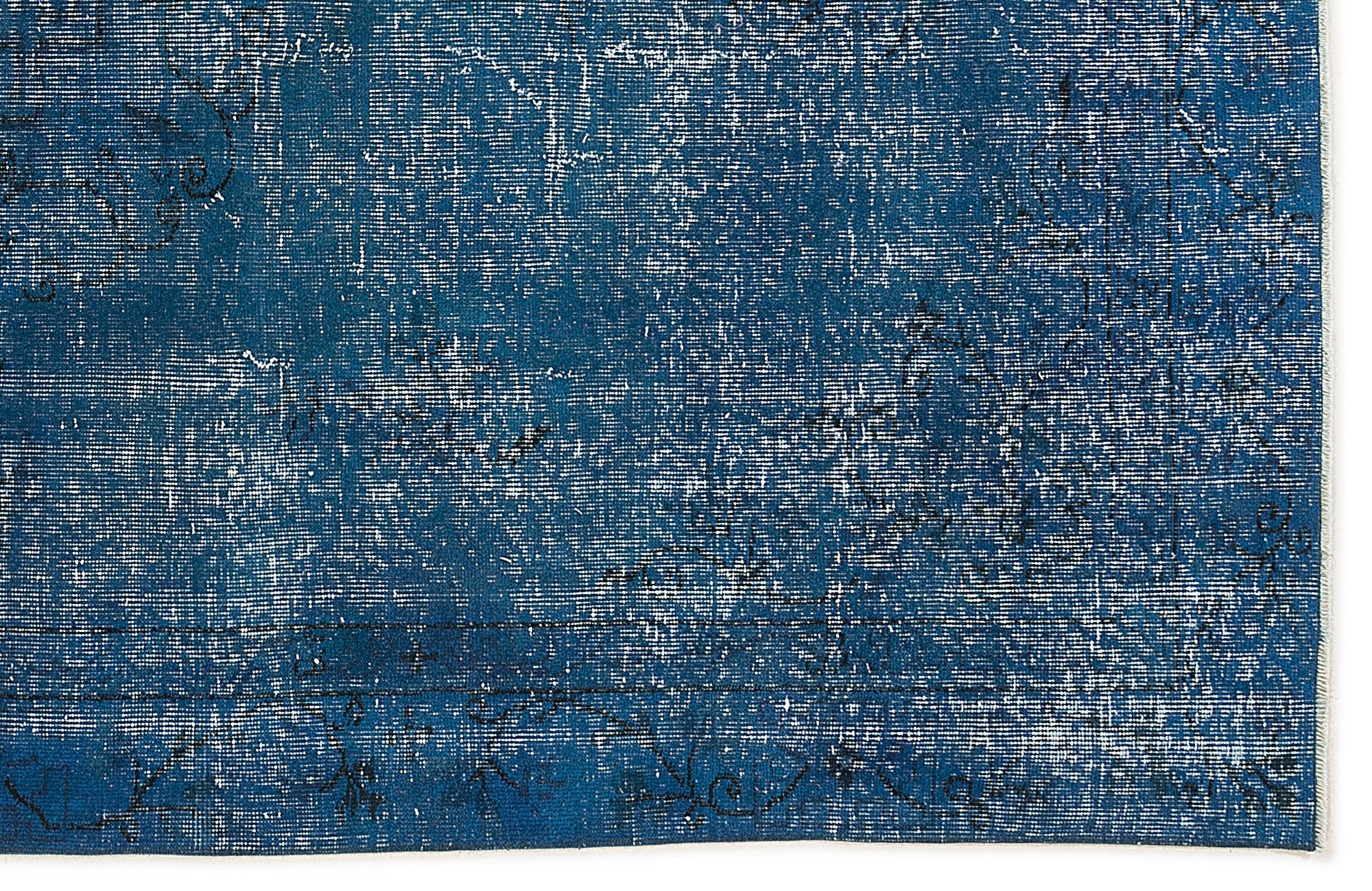 Atina Turquoise Vintage Wool Handmade Area Rug 6'0" x 9'0"