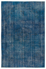 Atina Turquoise Vintage Wool Handmade Area Rug 6'0" x 9'0"